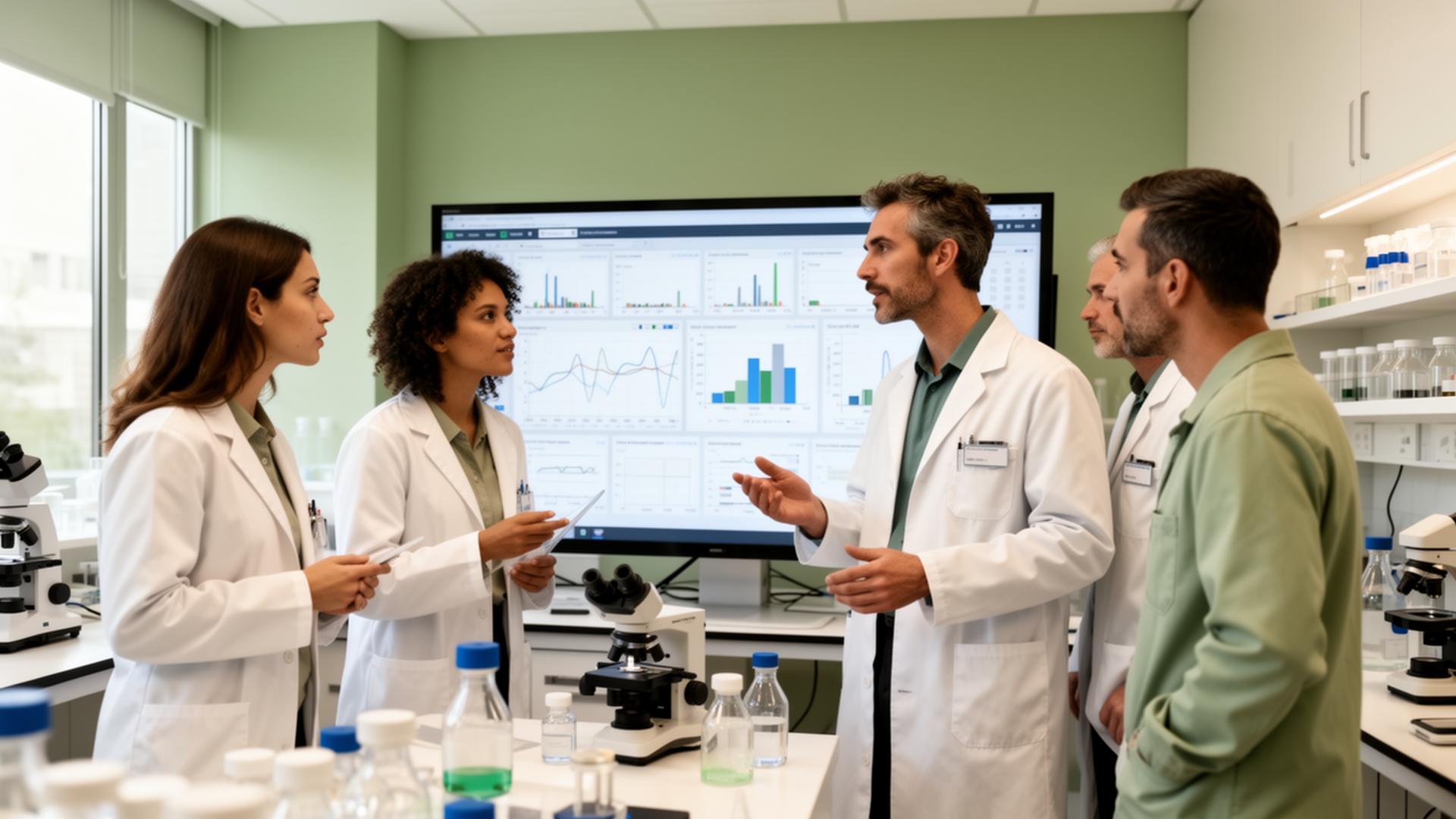 Time Labix em operação de laboratório clínico
